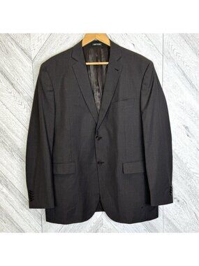 Zanetti Italy Mens 44R Sport Coat Suit Jacket Blazer 100% Wool Super 120's